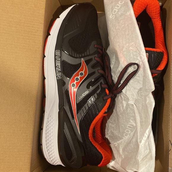 The Saucony Redeemer ISO in Black and Purple for Women at